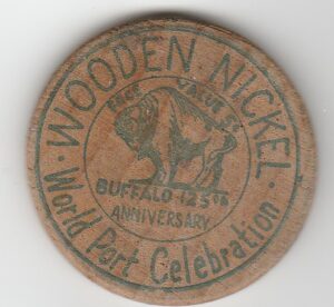 Buffalo Wooden Nickel